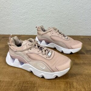 Nike Womens RYZ 365 2 CU4874-600 Pink White Lace-Up Sneaker Shoes Size 9